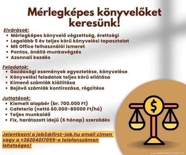 Mérlegképes Könyvelő Budapest 13.kerület