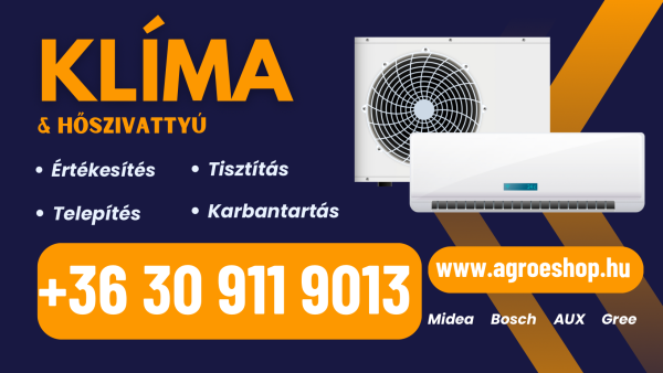 KLÍMA AUX MAGMA 2 3.5 KW TELEPÍTÉSSEL 